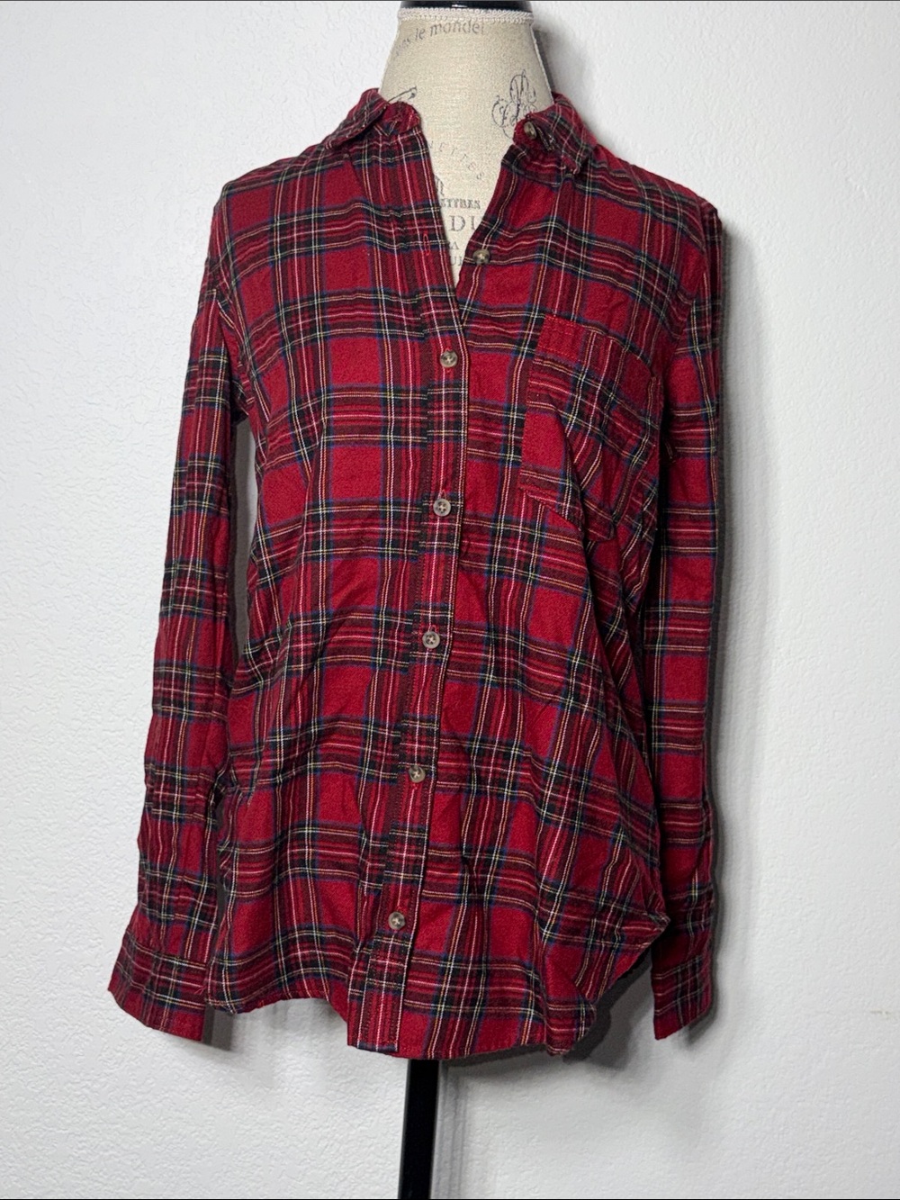Abercrombie & Fitch Red Plaid Shirt